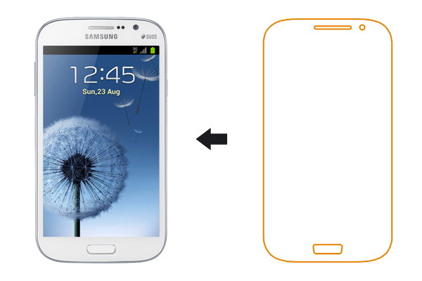 Защитная пленка Ainy для Samsung Galaxy Grand Duos, Глянцевая