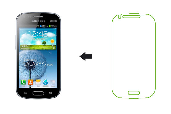 Защитная пленка Ainy для Samsung Galaxy S Duos 2 Глянцевая