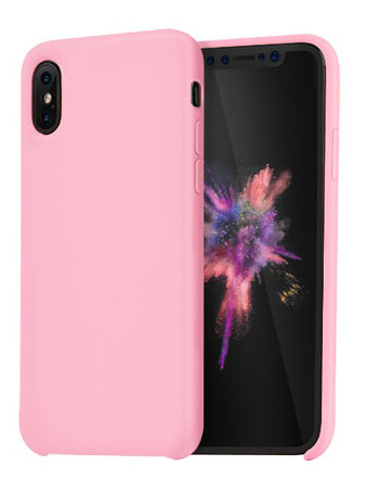 Силиконовая накладка Hoco Pure Series Protective для Apple iPhone X Розовый