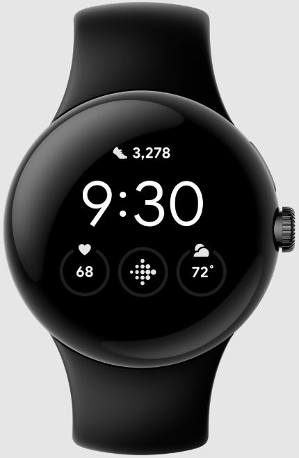 Умные часы Google Pixel Watch Bluetooth Matte Black/Obsidian band Умные часы Google Pixel Watch Bluetooth Matte Black/Obsidian band