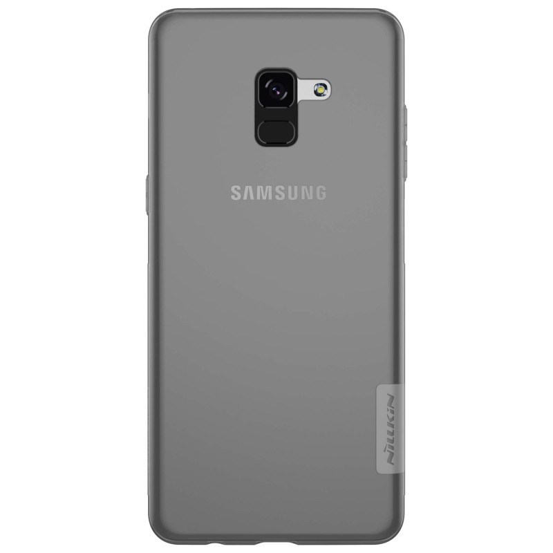Силиконовая накладка Nillkin Nature для Samsung Galaxy A8 (2018) Серый