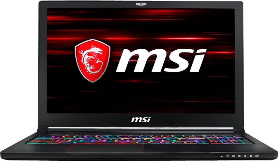 Ноутбук MSI Stealth GS63 8RE-021RU ( Intel Core i7 8750H/16Gb/1000Gb HDD/128Gb SSD/nVidia GeForce GTX 1060/15,6"/1920x1080/Нет/Windows 10) Черный
