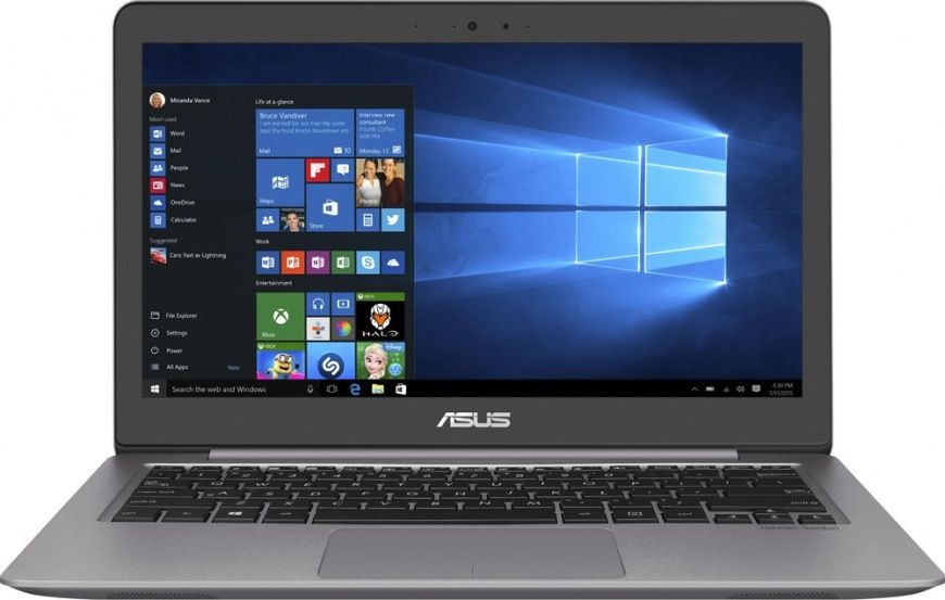 Ноутбук Asus Zenbook UX310UF-FC004T ( Intel Core i5 8250U/8Gb/256Gb SSD/nVidia GeForce Mx130/13,3"/1920x1080/Windows 10) Серый