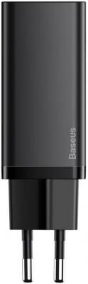 Сетевая зарядка Baseus GaN2 Lite Quick Charger C+U 65W EU (CCGAN2L-B01) Black (Черный)