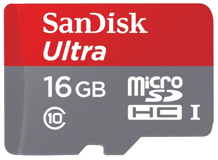 Карта памяти SanDisk Micro SDHC Ultra 533X 16GB Class 10 Переходник в комплекте (SDSQUNC-016G-GN6MA)