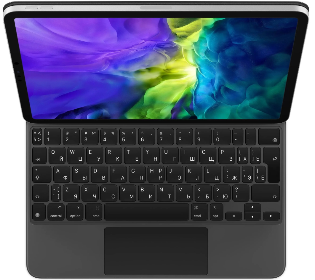 Чехол-клавиатура Apple Magic Keyboard для iPad Pro 11 черный, кириллица+QWERTY