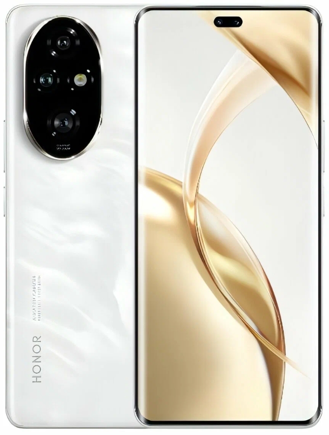 Смартфон Honor 200 Pro 12/512GB RU Moonlight White (Лунный белый)