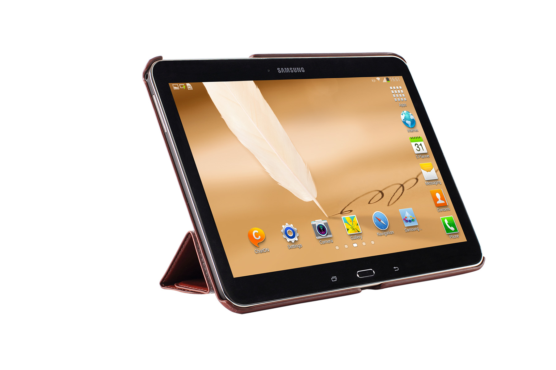 Чехол-книжка G-Case Slim Premium для Samsung Galaxy Tab 4 10.1 Brown