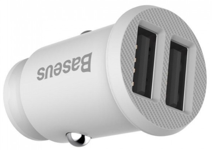 Автомобильная зарядка Baseus Grain Car Charger CCALL-ML02 White (Белый)