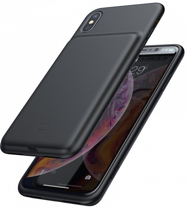 Чехол-аккумулятор Baseus Liquid Silicone Smart 3900 mAh для Apple iPhone X/Xs Black (Черный)