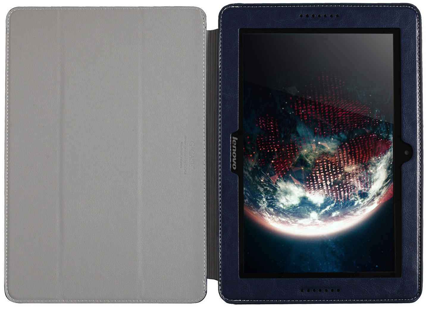 Чехол-книжка G-Case Slim Premium для Lenovo IdeaTab A7600 (А10-70) Black Blue