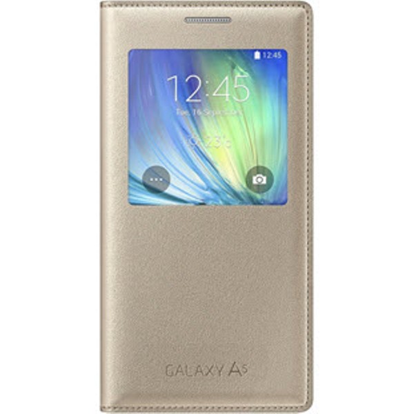 Чехол-книжка Samsung S View Cover для Samsung Galaxy A5 (Оригинальный аксессуар) Gold