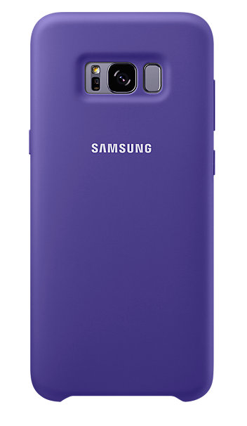 Силиконовая накладка Silicon Silky And Soft-Touch Finish для Samsung Galaxy S8 Plus Пурпурный