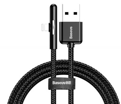 Кабель Lightning Baseus CAL7C-B01 Iridescent Lamp Mobile Game Cable USB For iP 1.5A 2м Black (Черный)