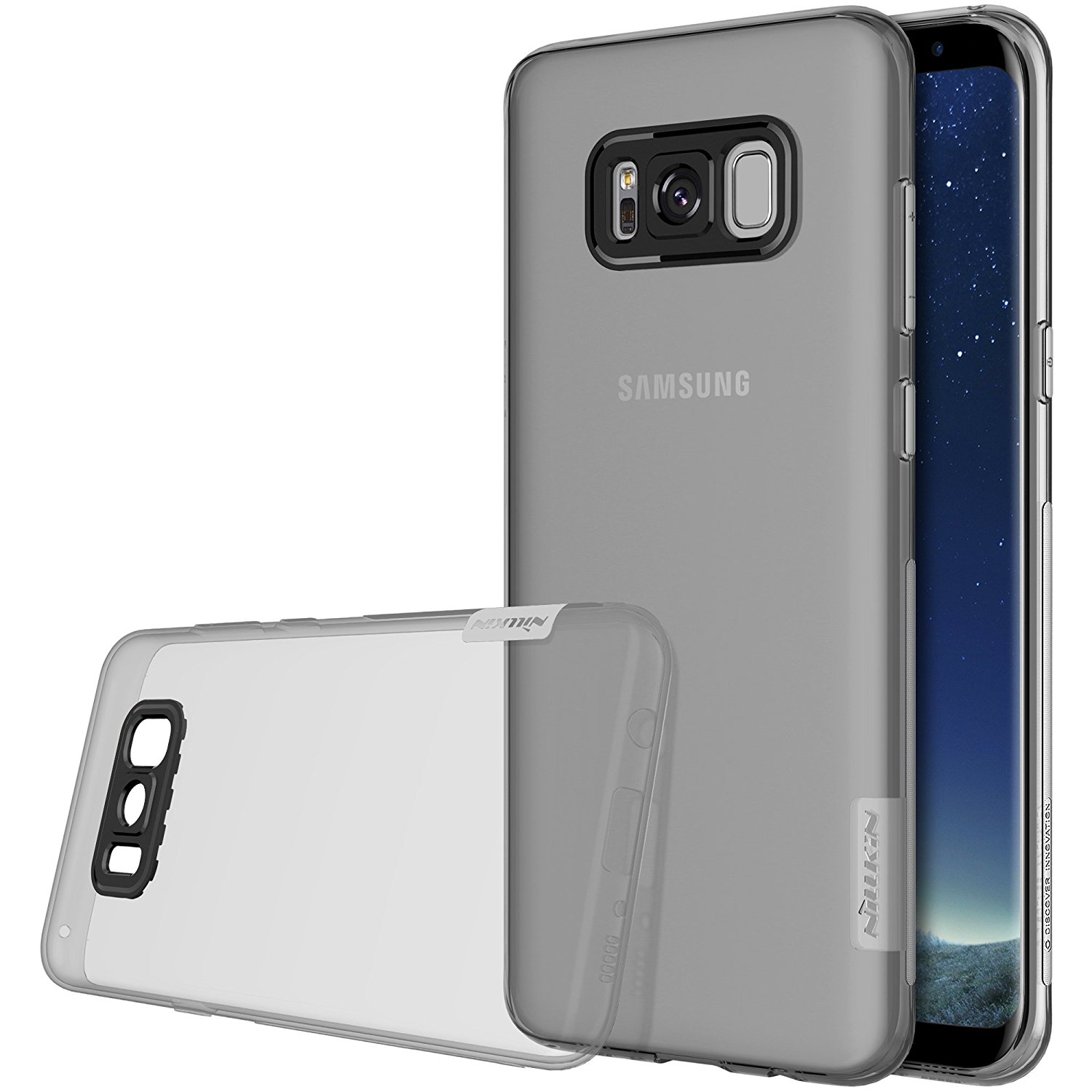 Силиконовая накладка Nillkin Nature для Samsung Galaxy S8 Plus Серый