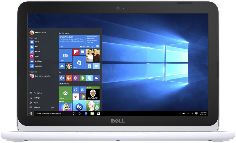Ноутбук Dell Inspiron 3180 ( AMD A9 9420e/4Gb/128Gb SSD/AMD Radeon R5/11,6"/1366x768/Нет/Windows 10)/Белый