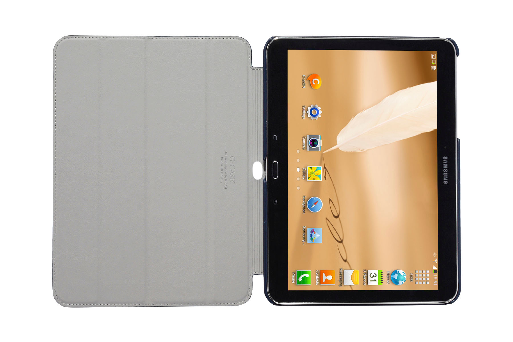 Чехол-книжка G-Case Slim Premium для Samsung Galaxy Tab 4 10.1 Black Blue