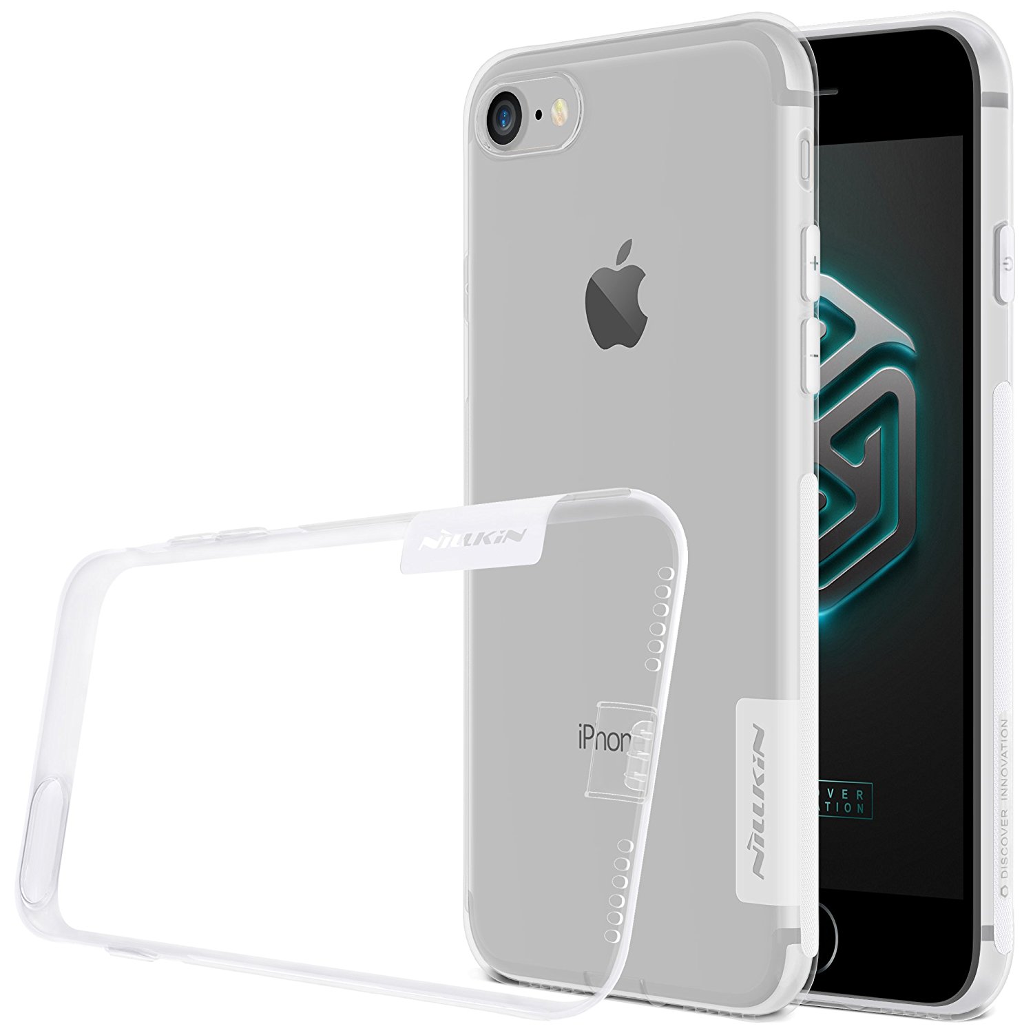 Силиконовая накладка Nillkin Nature для Apple iPhone 7 Plus Прозрачный
