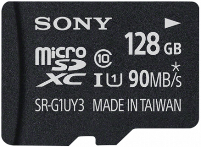  Sony Micro SDXC 128GB Class 10 Переходник в комплекте (SR-G1UY3A/T)