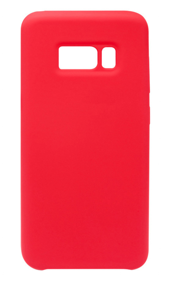 Силиконовая накладка Silicon Silky And Soft-Touch Finish для Samsung Galaxy S8 Plus Красный