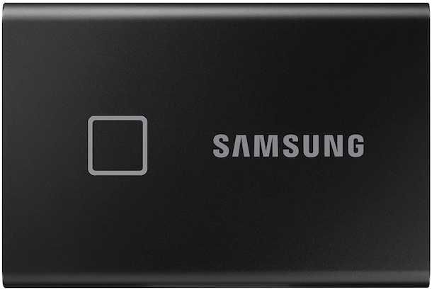 Внешний SSD Samsung Portable SSD T7 Touch 500Gb Black (Черный)