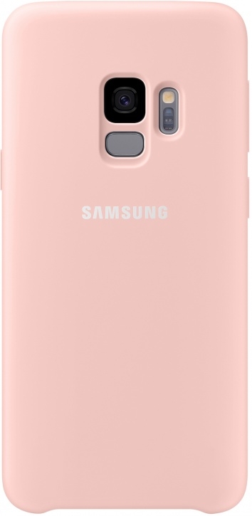 Силиконовая накладка Silicon Silky And Soft-Touch Finish для Samsung Galaxy S9 Розовый