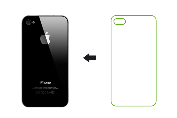 Защитная пленка Ainy для Apple iPhone 4/4S Задняя