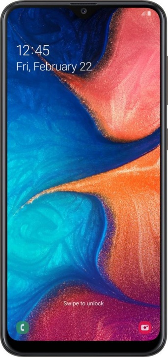 Смартфон Samsung Galaxy A20 3/32GB Black (Черный)