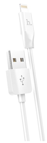Кабель USB Lightning Hoco X1 2м White Круглый