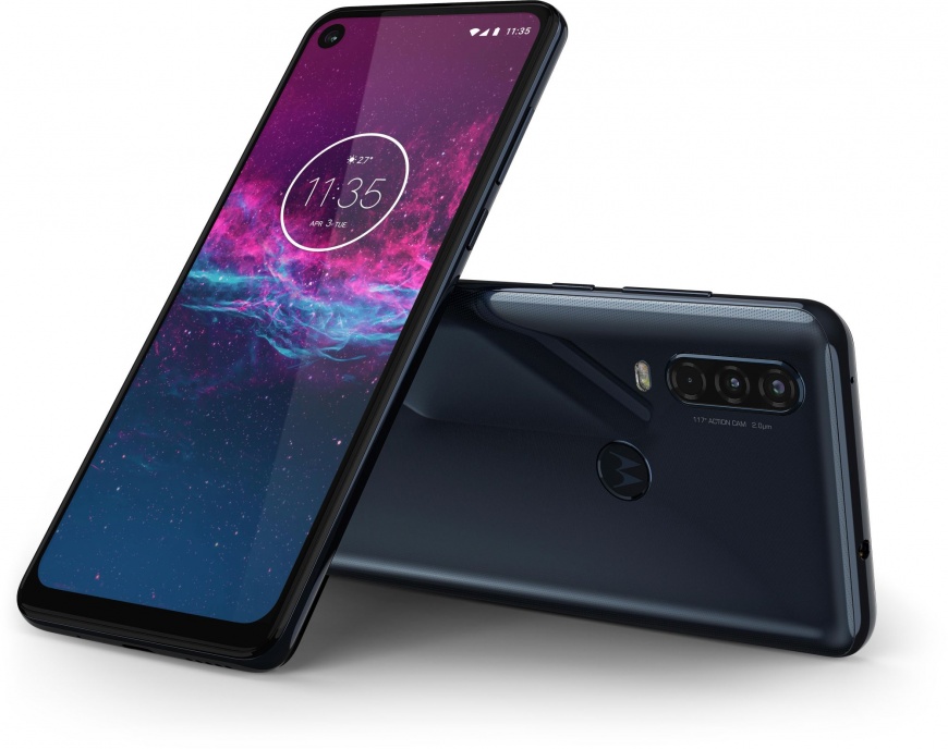 Смартфон Motorola One Action Android One 128GB Blue (Синий)