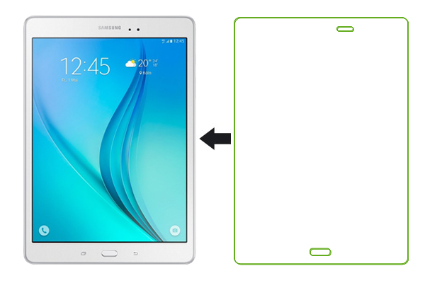 Защитное стекло Ainy (0,33mm) 9H для Samsung Galaxy Tab A 9.7