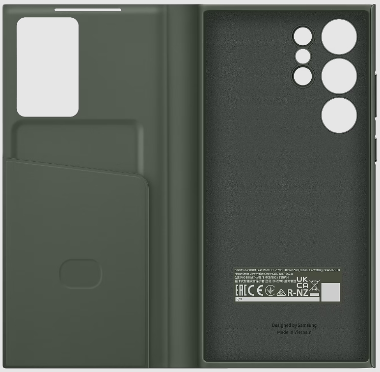 Чехол-книжка Samsung Smart View Wallet Case для  Galaxy S23 Ultra Зеленый