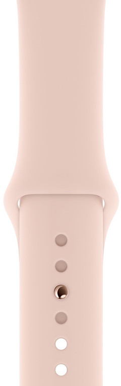 Умные часы Apple Watch Series 4, 40 мм, корпус из золотистого алюминия, спортивный ремешок цвета «розовый песок» (золотистый)
