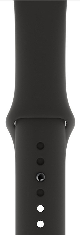 Умные часы Apple Watch Series 4 (MU6D2), 44 мм, корпус из алюминия цвета «серый космос», спортивный ремешок черного цвета