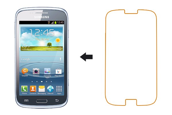 Защитная пленка Ainy для Samsung Galaxy Core (i8262), Глянцевая