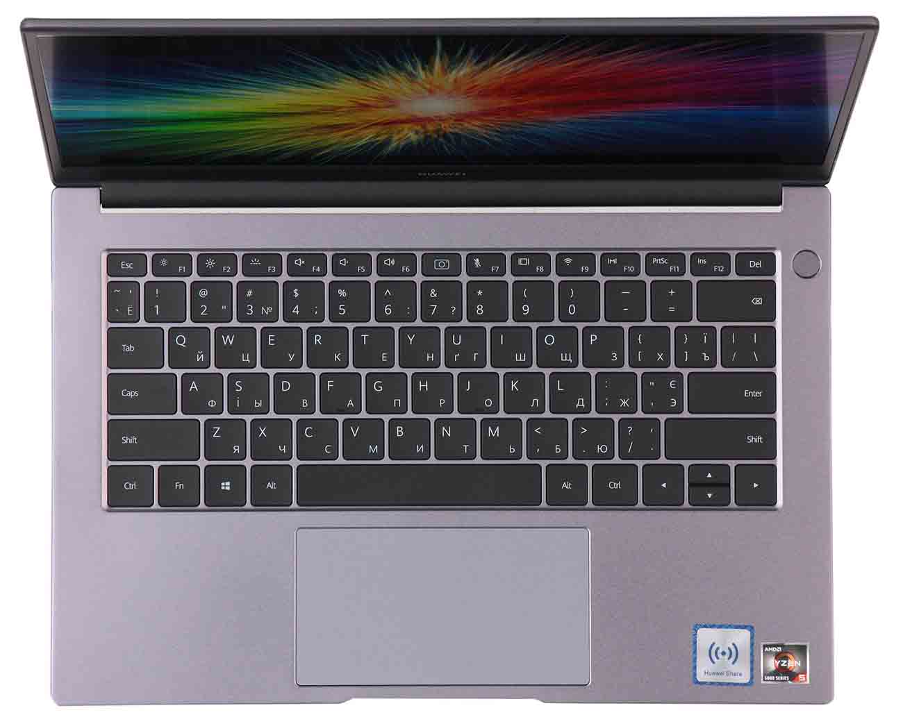 Ноутбук Huawei MateBook D ( AMD Ryzen 5 5500U/8Gb/512Gb SSD/Intel UHD Graphics 620/14"/1920x1080/Нет) Серый