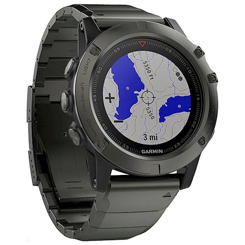 Умные часы Garmin Fenix 5X Sapphire Серый с металлическим ремешком