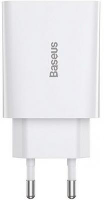 Сетевая зарядка Baseus Speed Mini Quick Charger 1C 20W EU (CCFS-SN02) White (Белый)