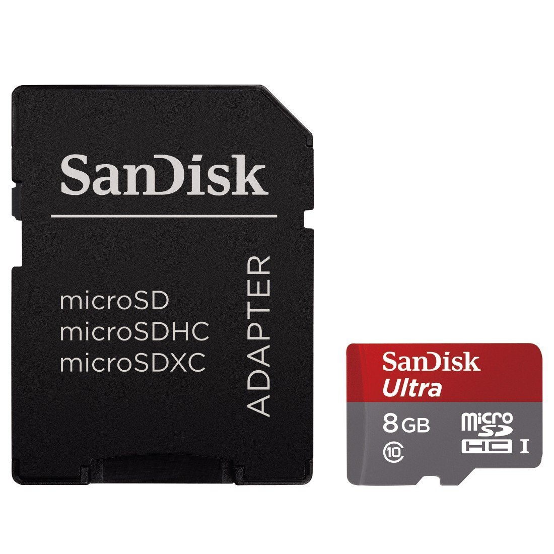 Карта памяти SanDisk Micro SDHC Ultra 320X 8GB Class 10 Переходник в комплекте (SDSDQUAN-008G-G4A)