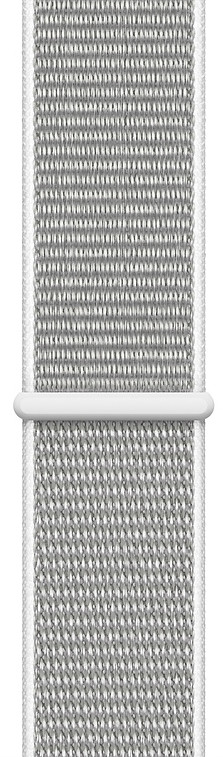 Умные часы Apple Watch Series 4, 40 мм, корпус из серебристого алюминия, спортивный браслет цвета «белая ракушка»