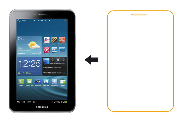 Защитная пленка Ainy для Samsung Galaxy Tab 2 7.0