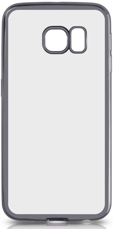 Силиконовая накладка Silicon для Samsung Galaxy S6 Edge+ Серый