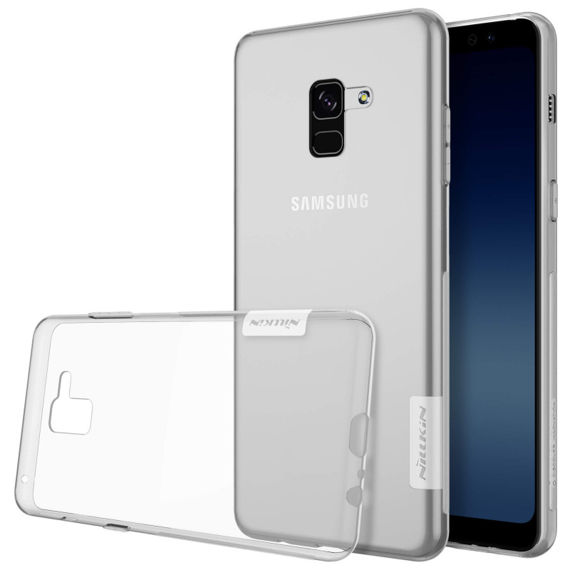 Силиконовая накладка Nillkin Nature для Samsung Galaxy A8 (2018) Прозрачный
