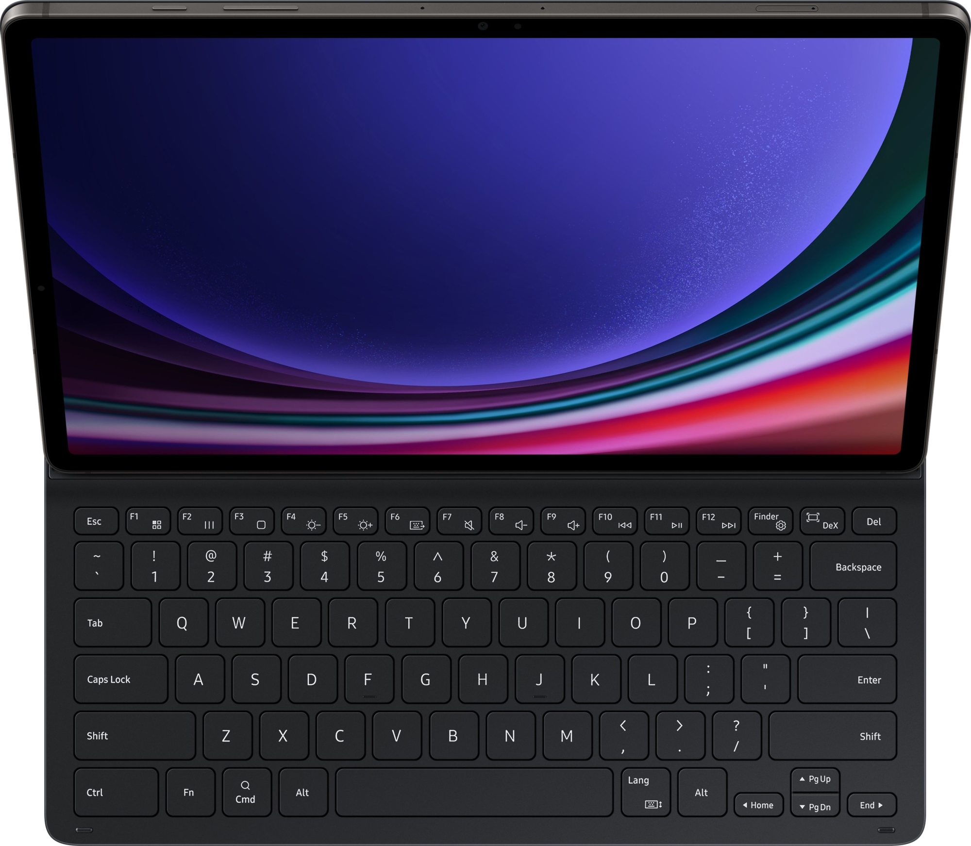 Чехол-клавиатура с тачпадом Samsung Book Cover Keyboard для Galaxy Tab S9 . S9 FE Черный