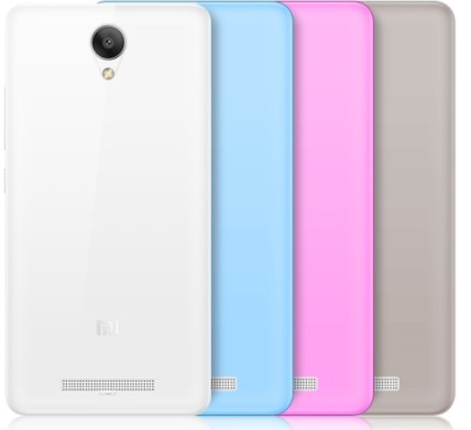 Силиконовая накладка Silicon для Xiaomi Redmi Note 2 Серый