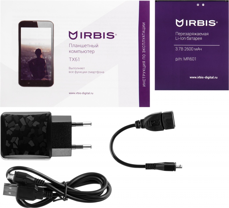 Планшет Irbis TX61 3G 4GB Черный